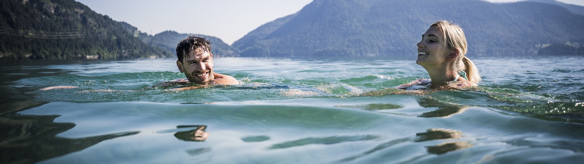 Schwimmen im Walchensee, © Tourist Information Kochel a. See, Fotograf: Th. Kujat