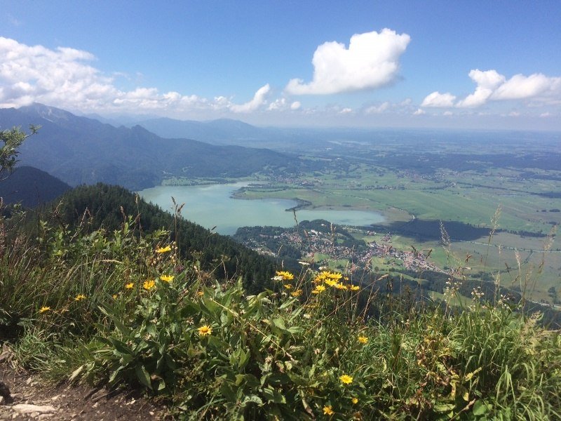 Blick vom Rabenkopf auf den Kochelsee, © Anita Gray